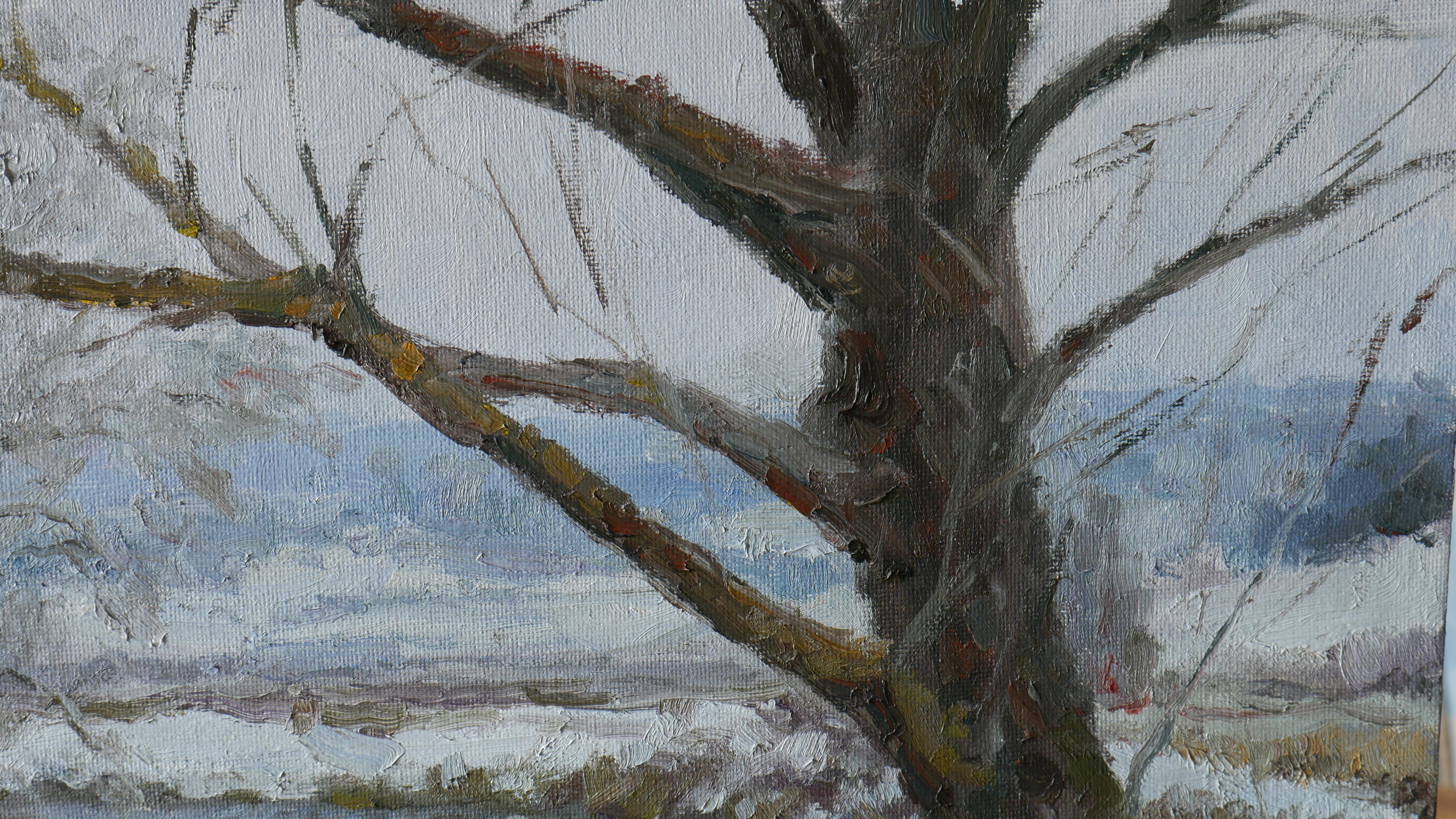 The Cold Banks - river landscape painting For Sale 2