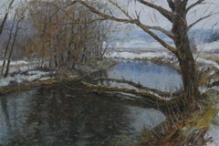 The Cold Banks - river landscape painting