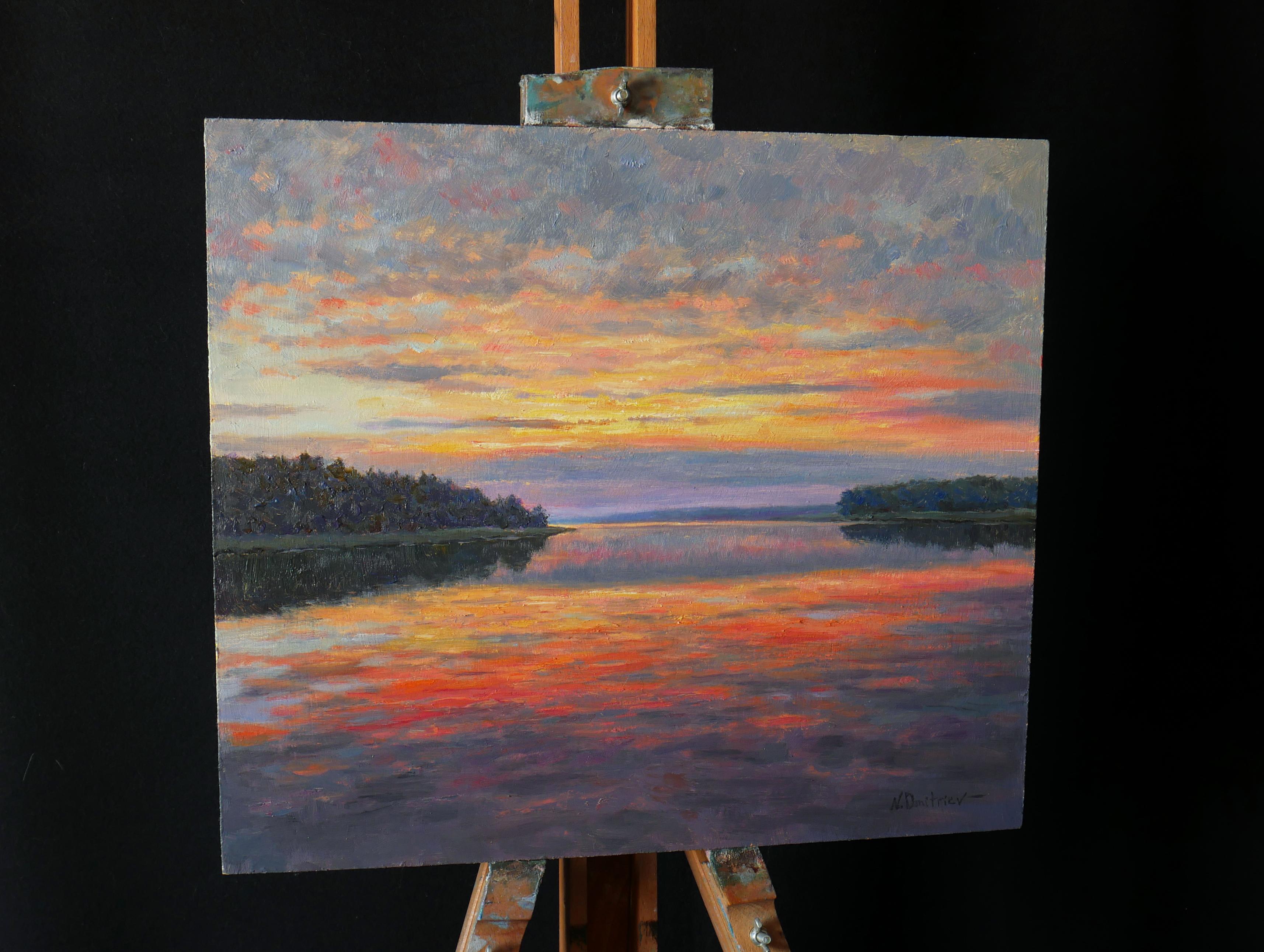 Der Abendsee – Painting von Nikolay Dmitriev