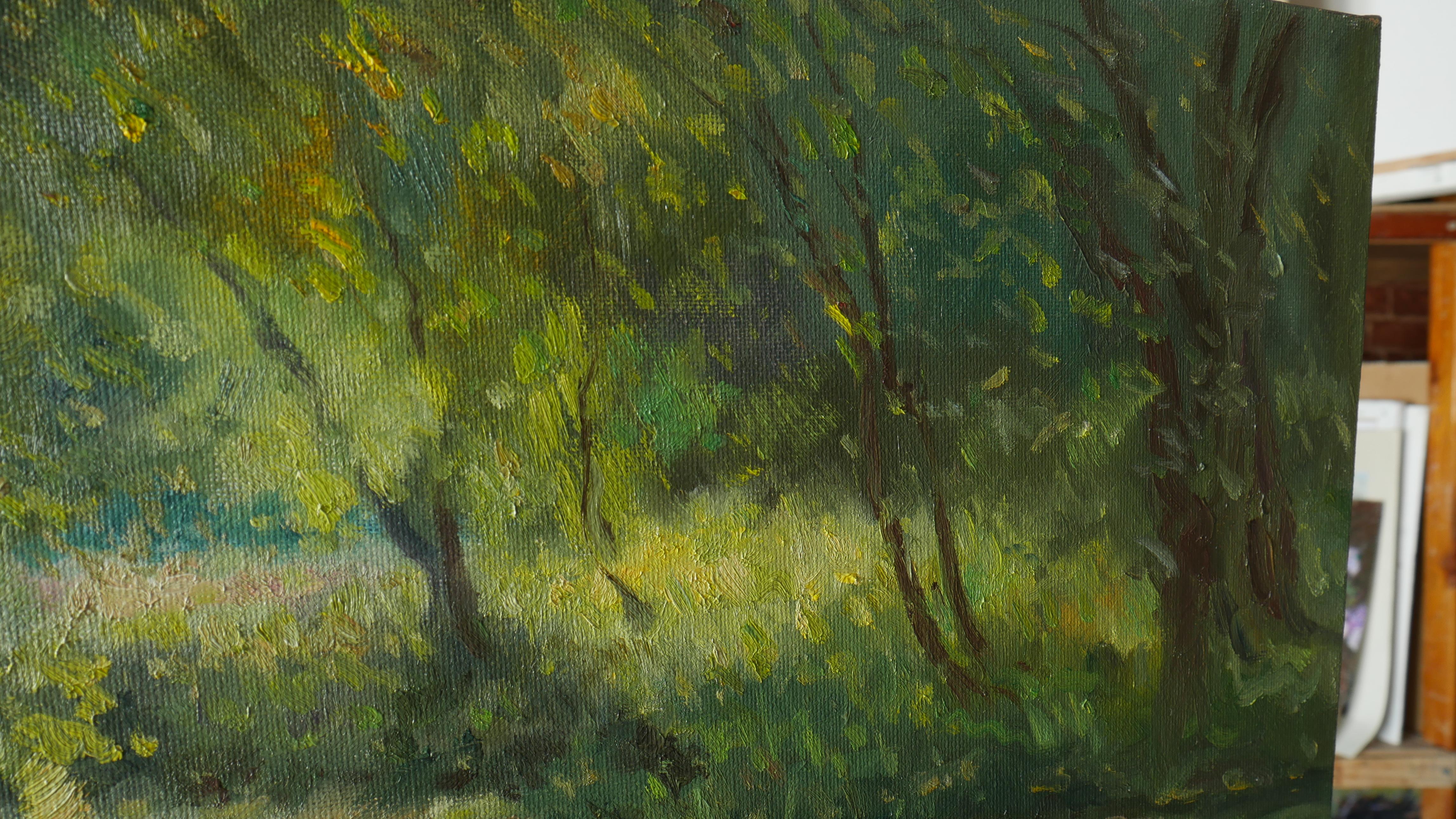 The Evening Light - summer landscape painting For Sale 5