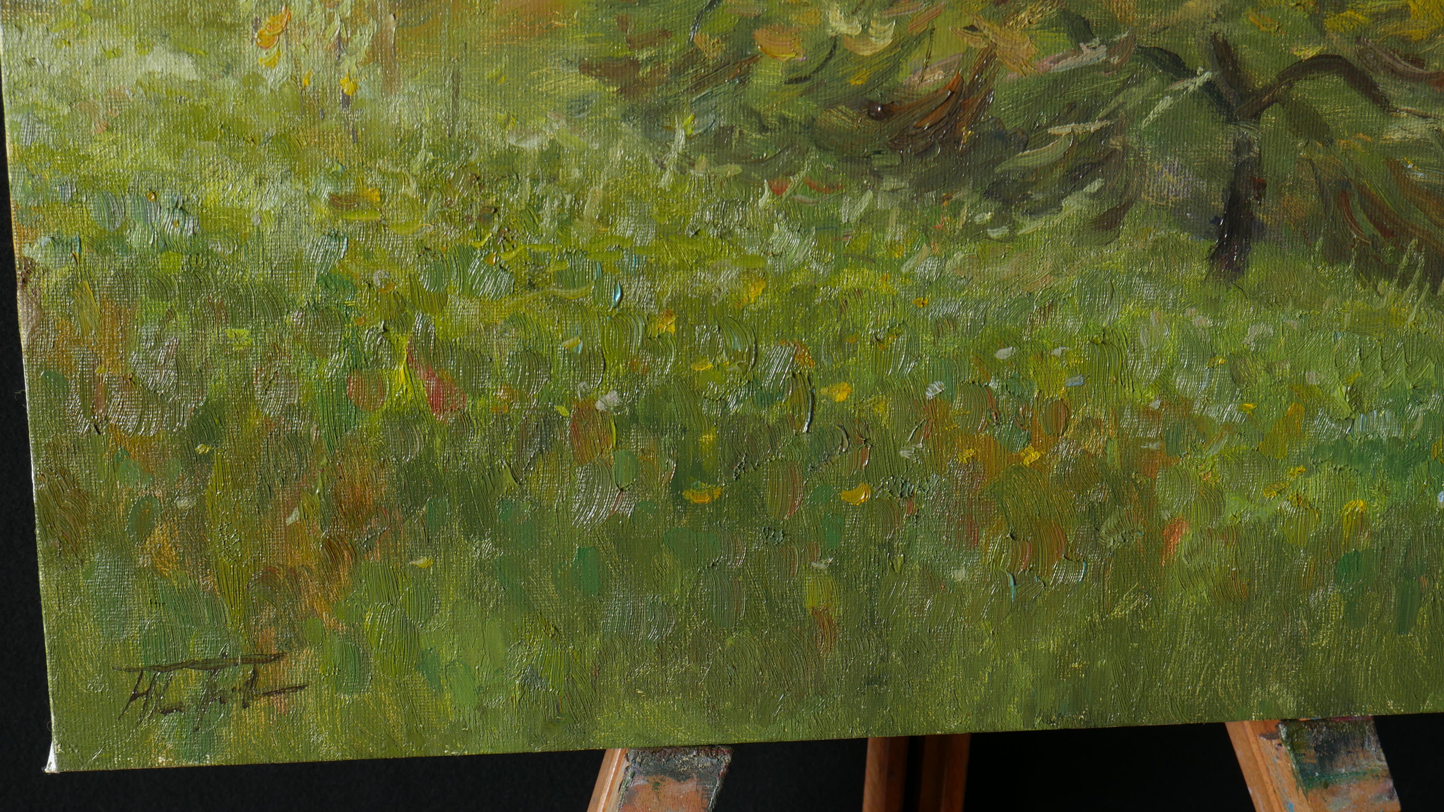 The First Flash Of Green - peinture de paysage de printemps en vente 4