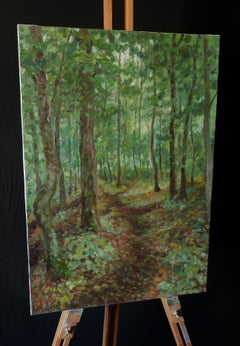 The Forest Path - summer landscape painting