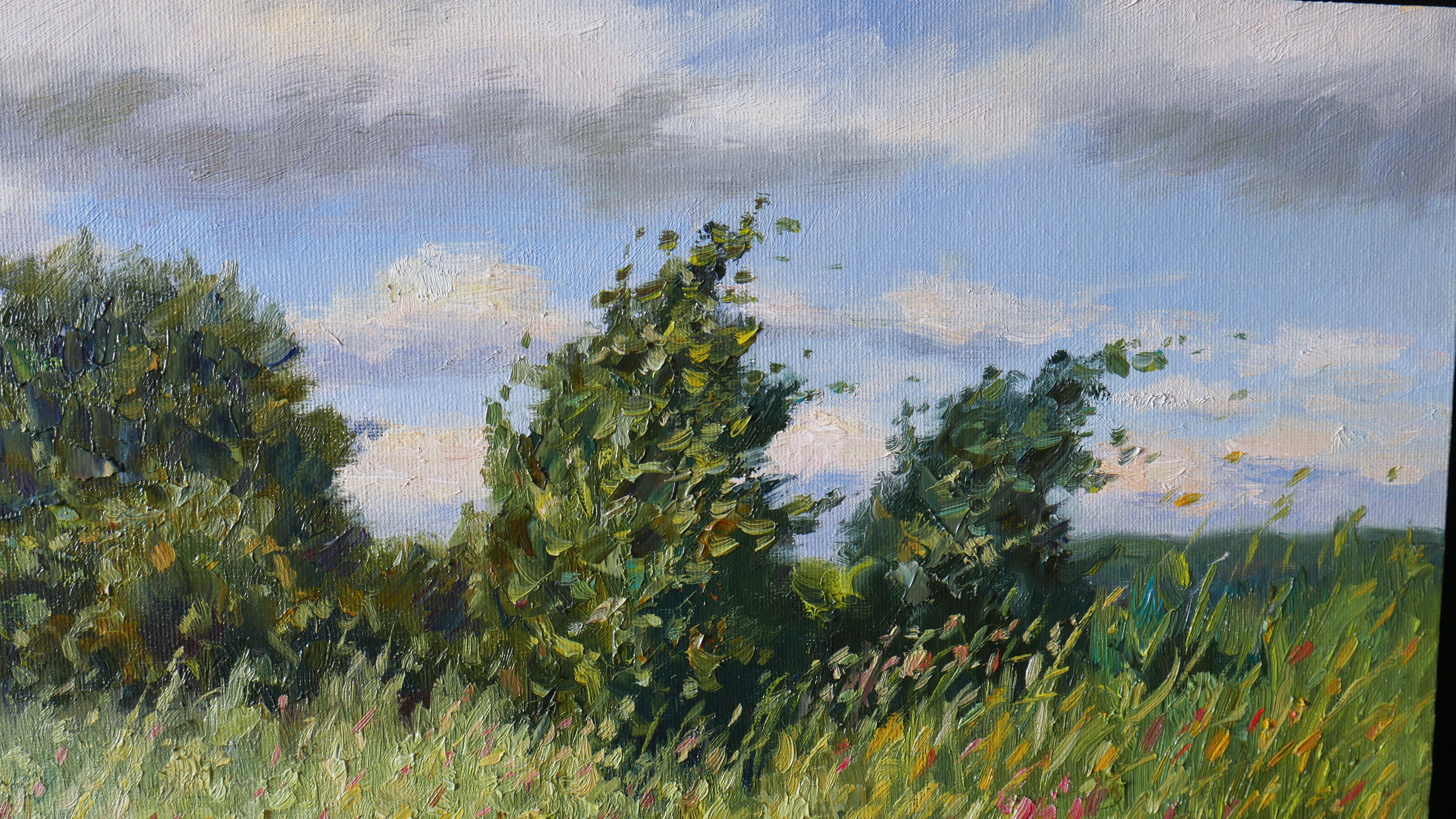 The Gust Of July Wind. Ölgemälde im Angebot 1