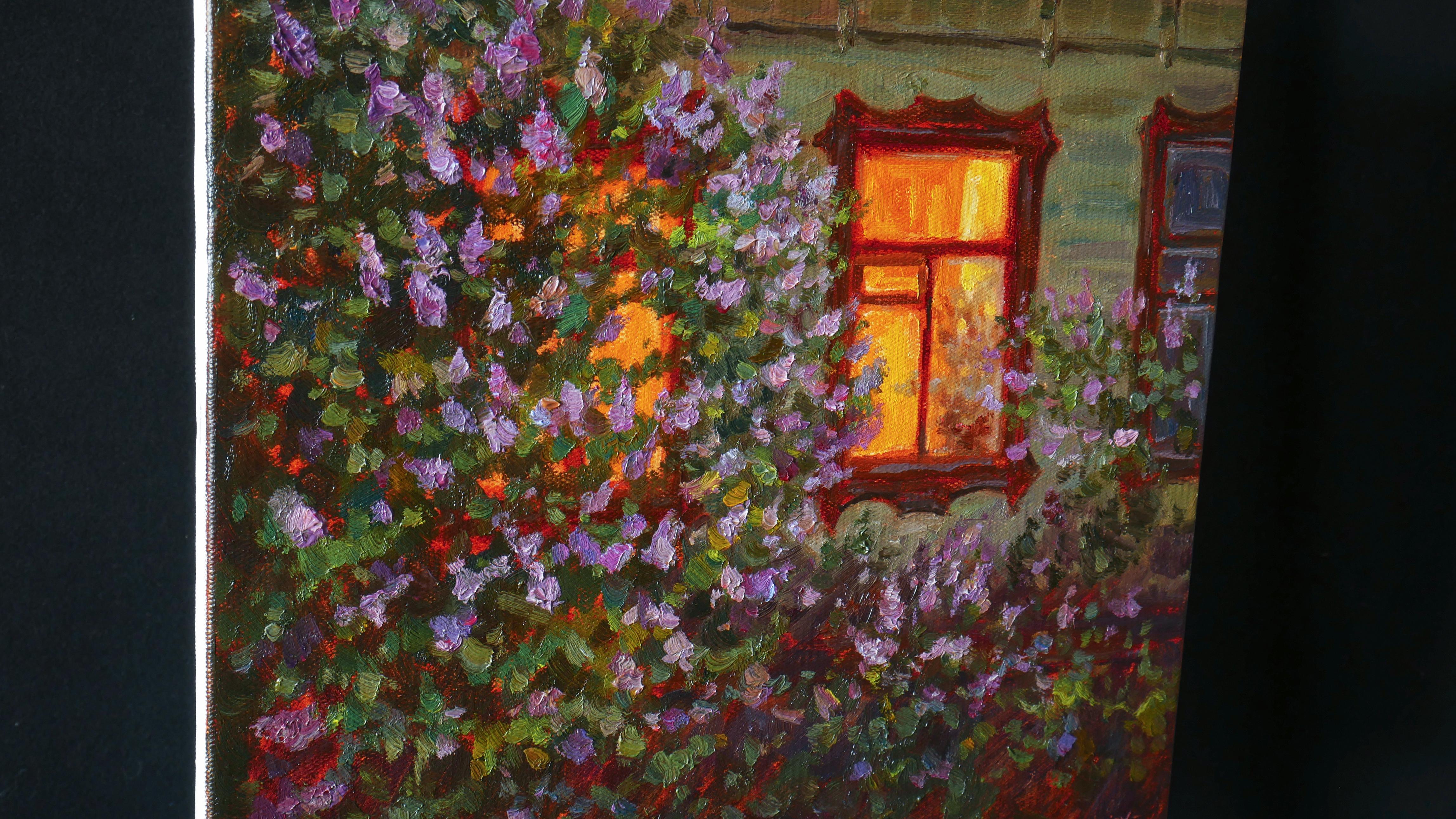 The May Evening - Impressionist Painting by Nikolay Dmitriev