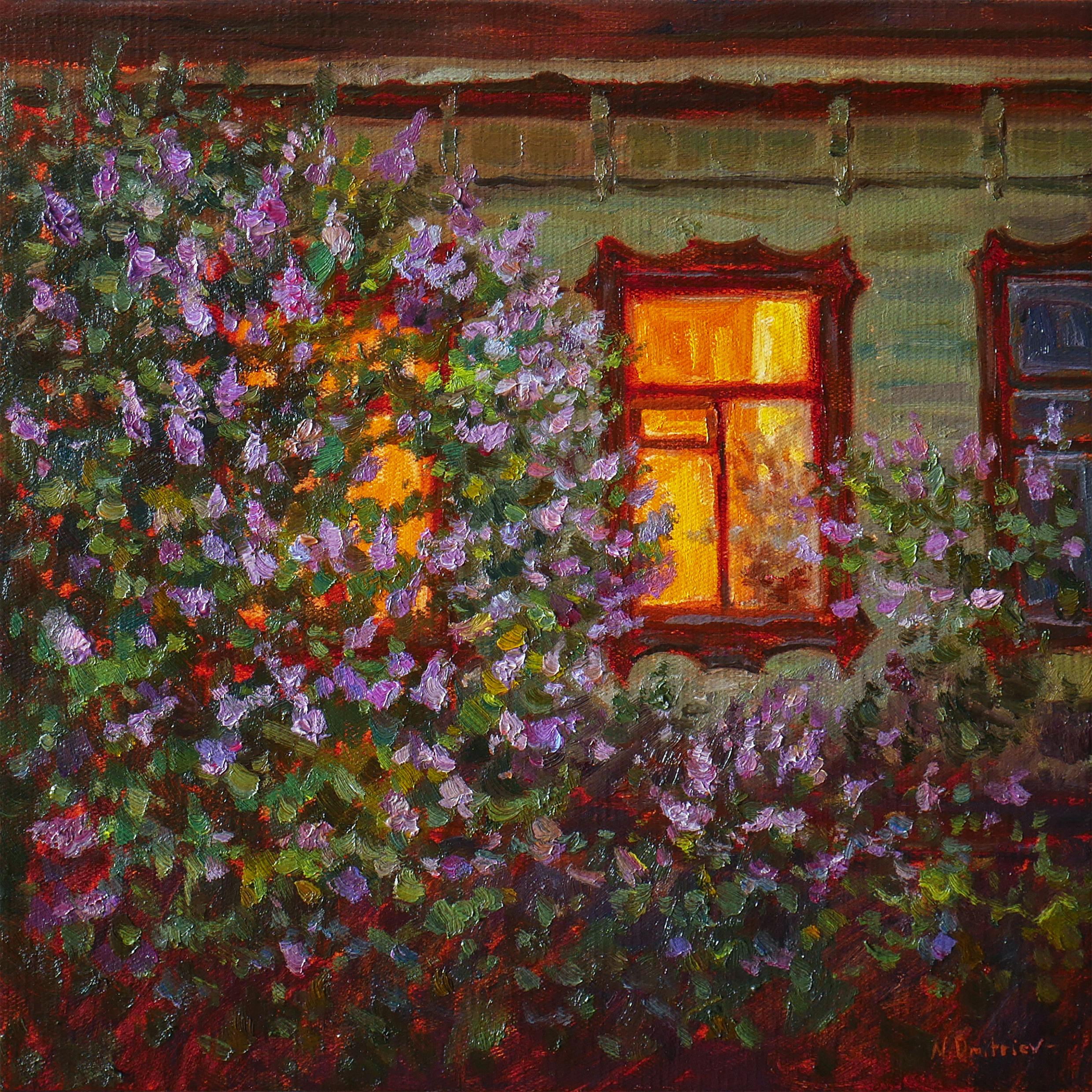 Nikolay Dmitriev Landscape Painting - The May Evening