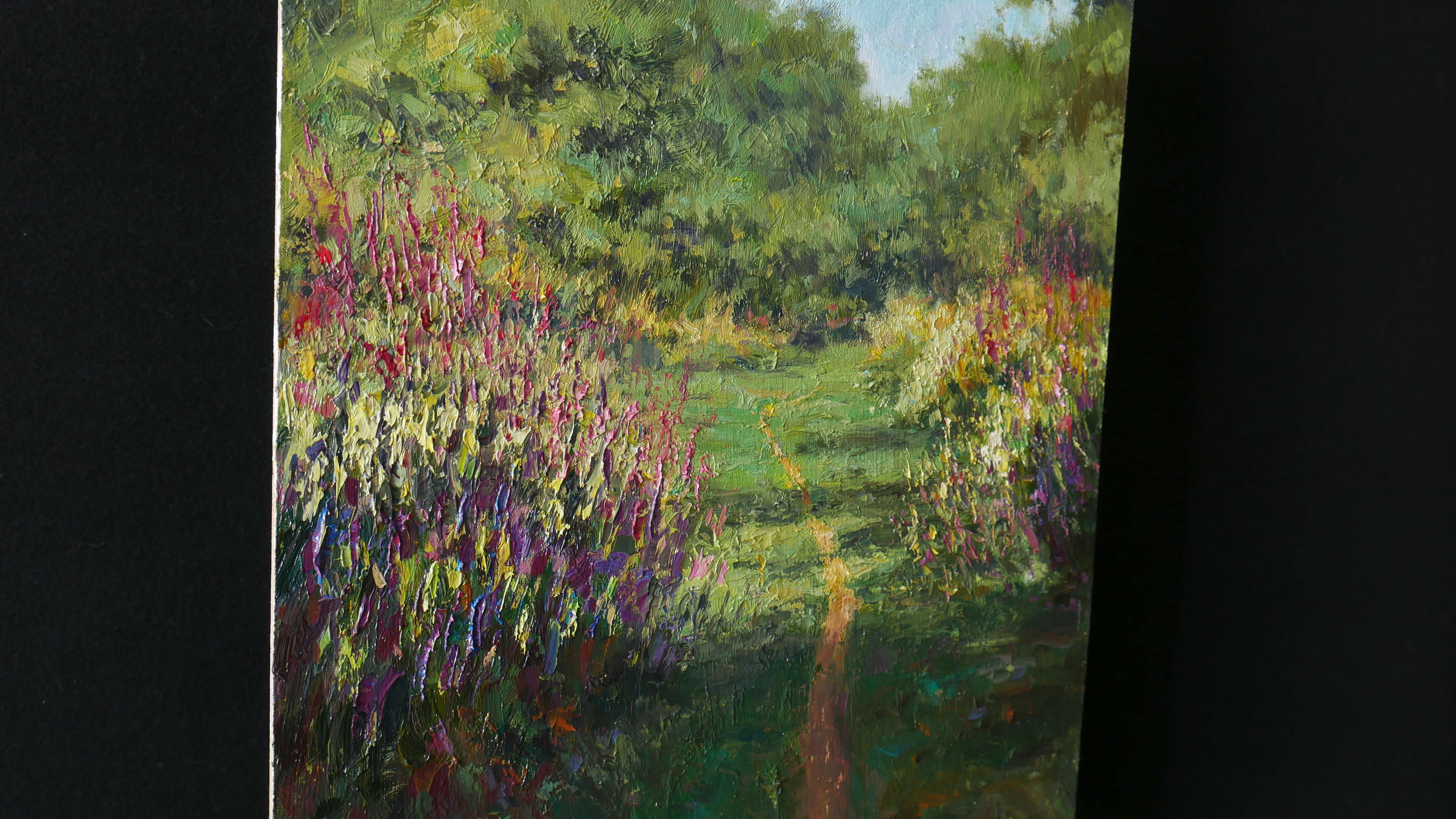 The Path Towards Summer. Ölgemälde (Impressionismus), Painting, von Nikolay Dmitriev