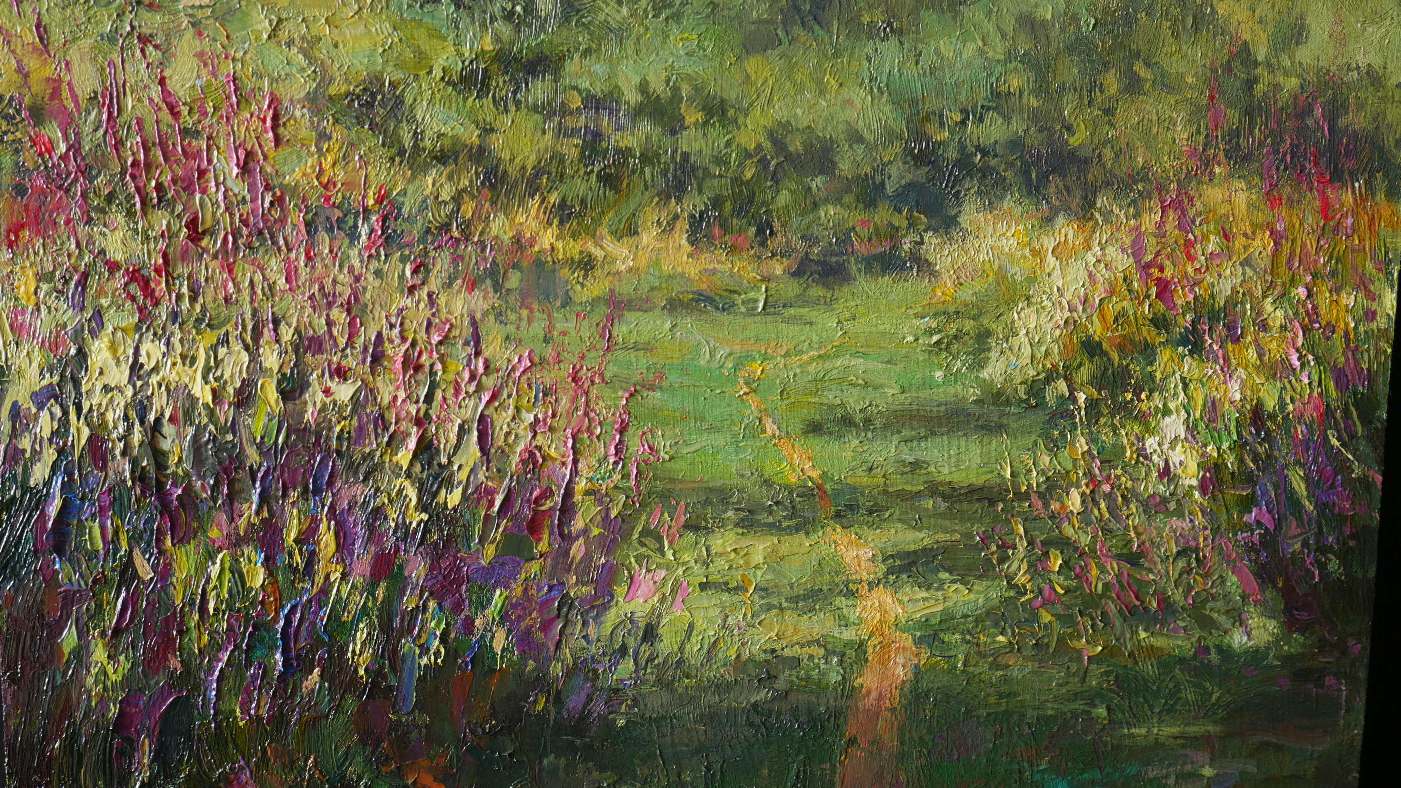 Ein impressionistisches Pleinair-Gemälde mit Wiesenblumen ist eine wunderbare Heimdekoration. Die Künstlerin malt sehr gerne Blumen. Seine Gemälde mit Blumen werden Sie nie gleichgültig lassen. Sie sind voll von verschiedenen schönen Schattierungen