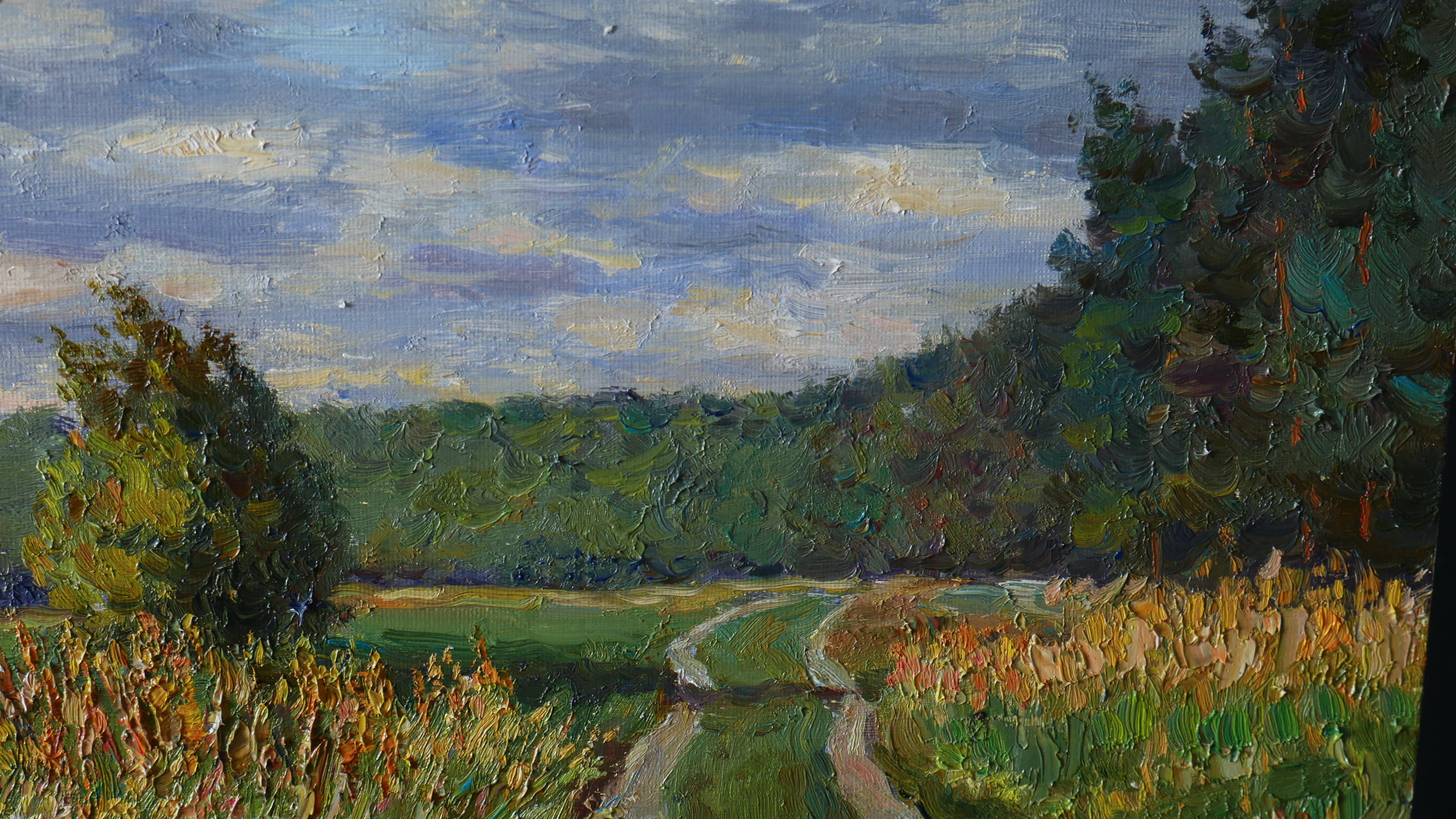 The Path Under The Clouds. Ölgemälde im Angebot 1