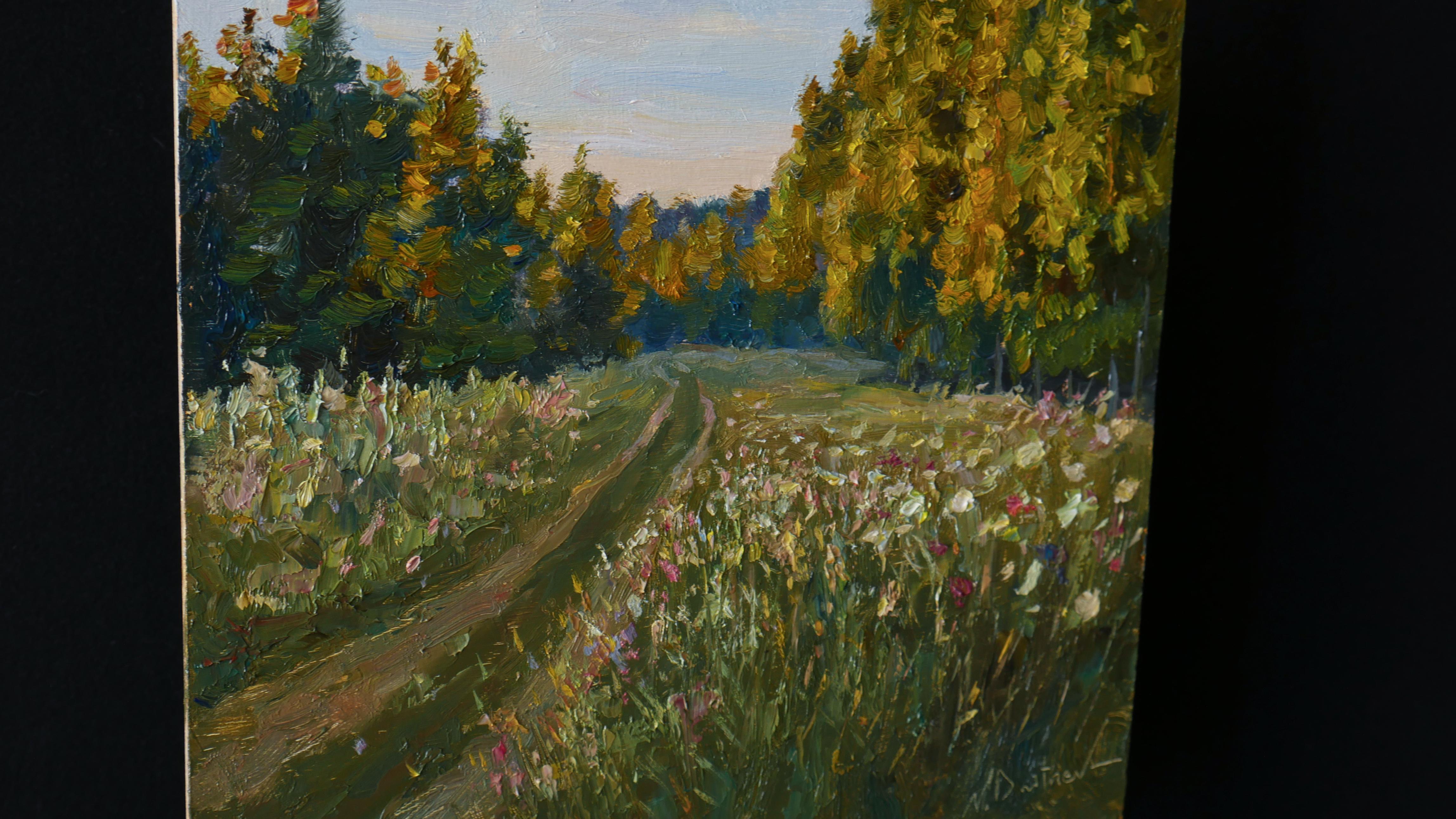 La sera d'estate. Pittura ad olio - Painting Impressionismo di Nikolay Dmitriev