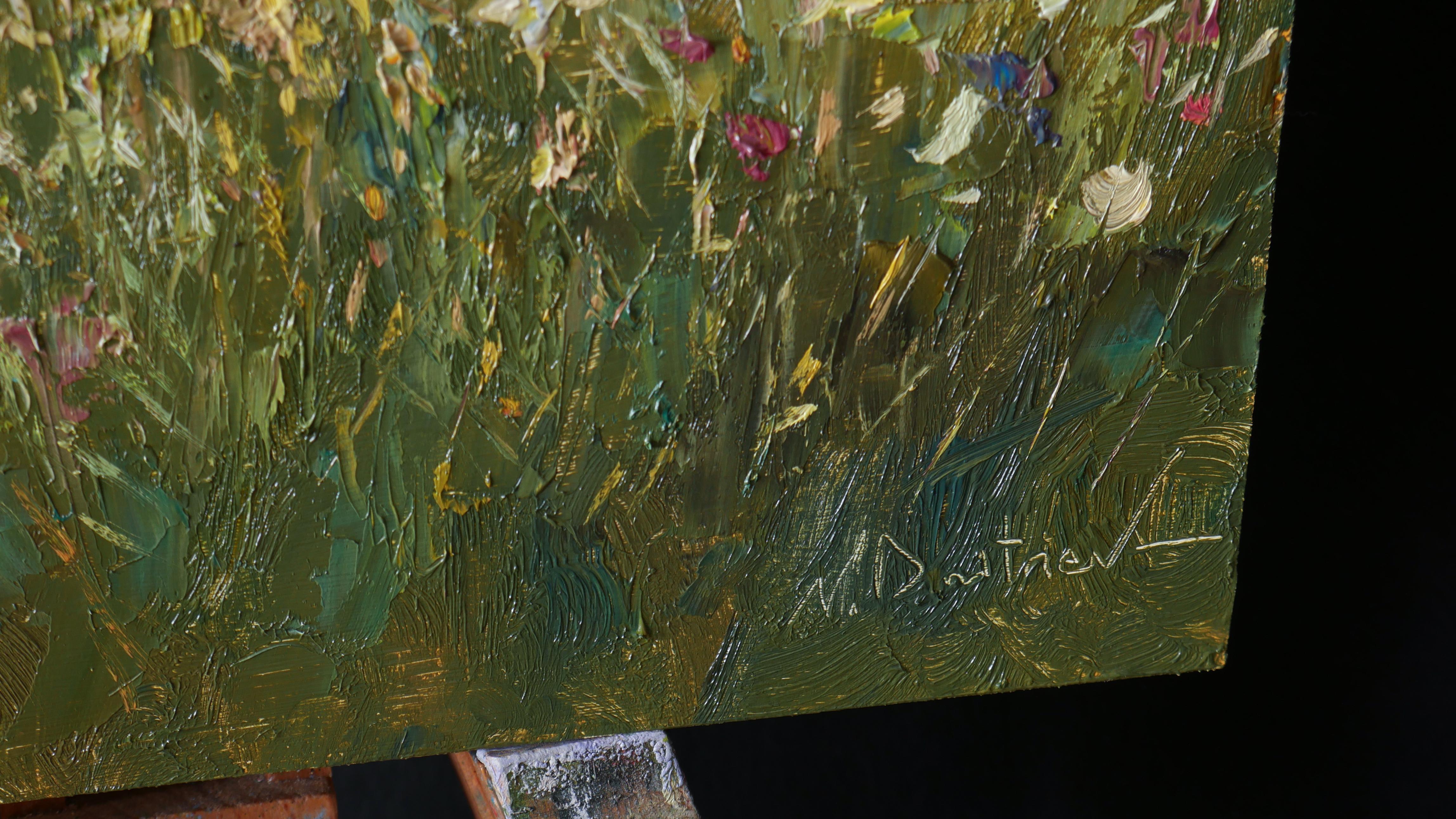 La sera d'estate. Pittura ad olio in vendita 2