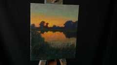The Summer Sun - original sunny landscape, painting