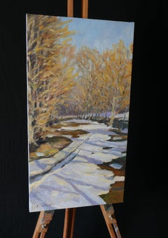 The Warm Sunlight Of Early Spring - sunny landscape painting