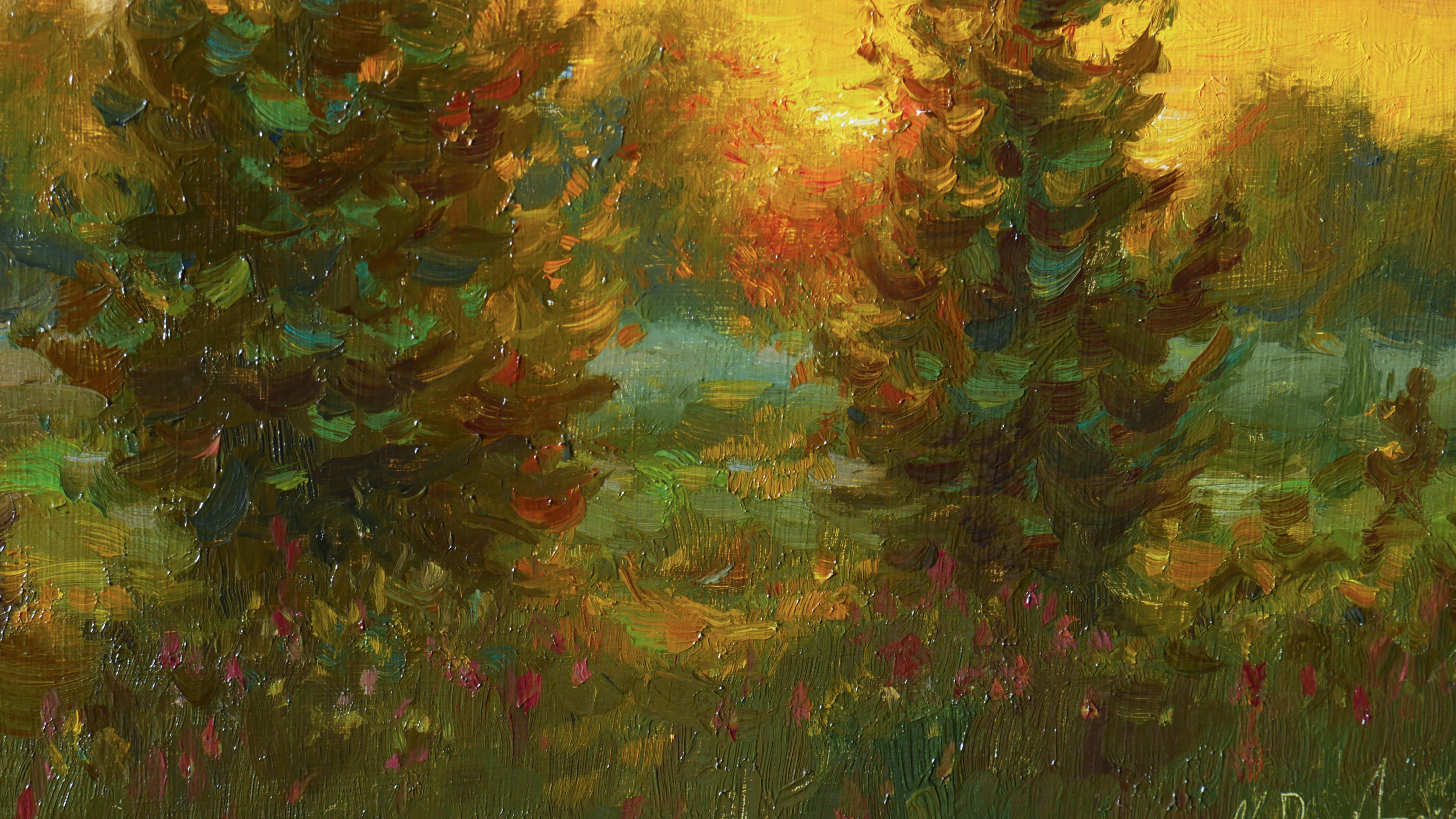 Touch Of Sunlight. Ölgemälde im Angebot 1
