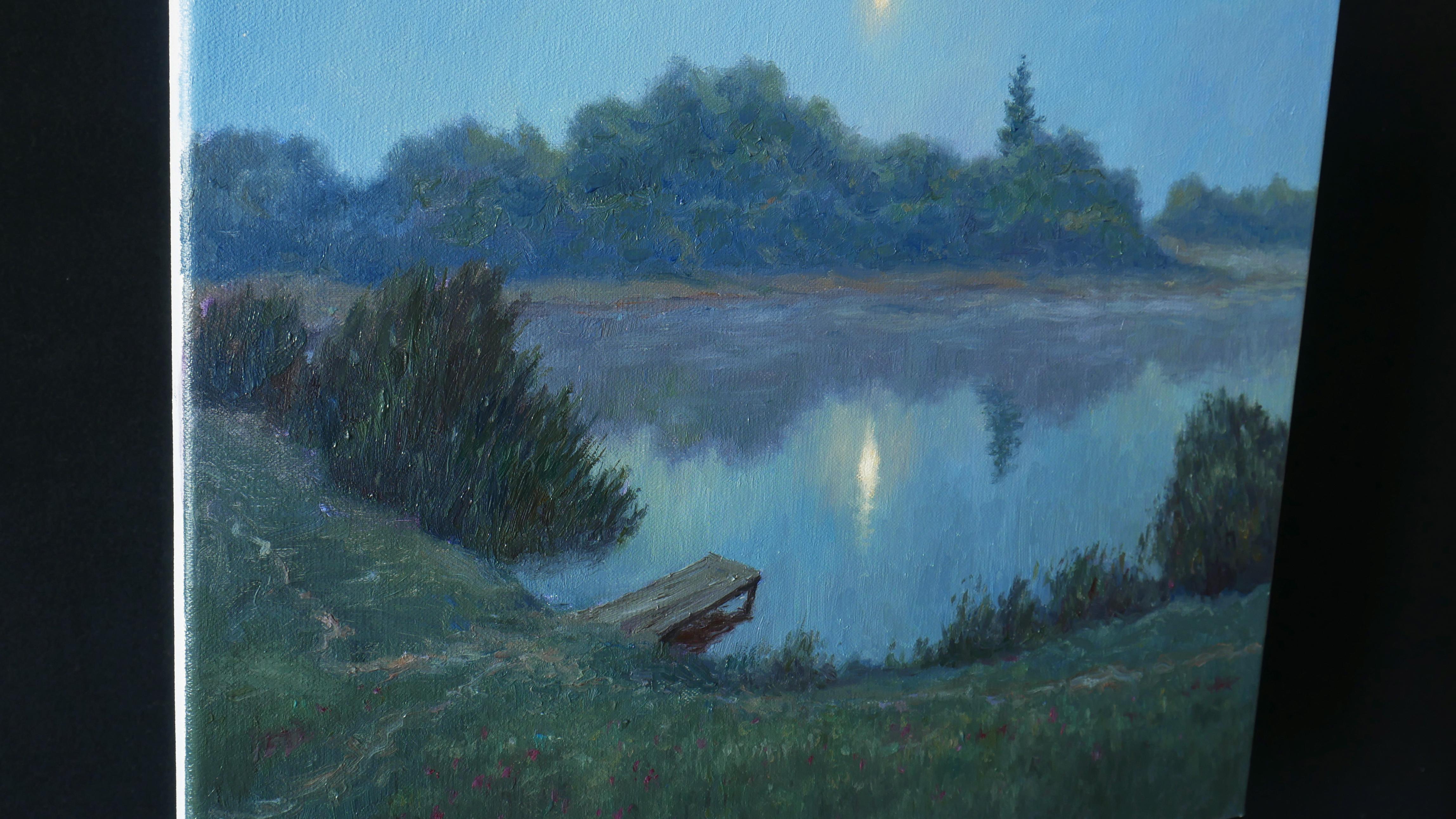 La voce del silenzio - Painting Impressionismo di Nikolay Dmitriev