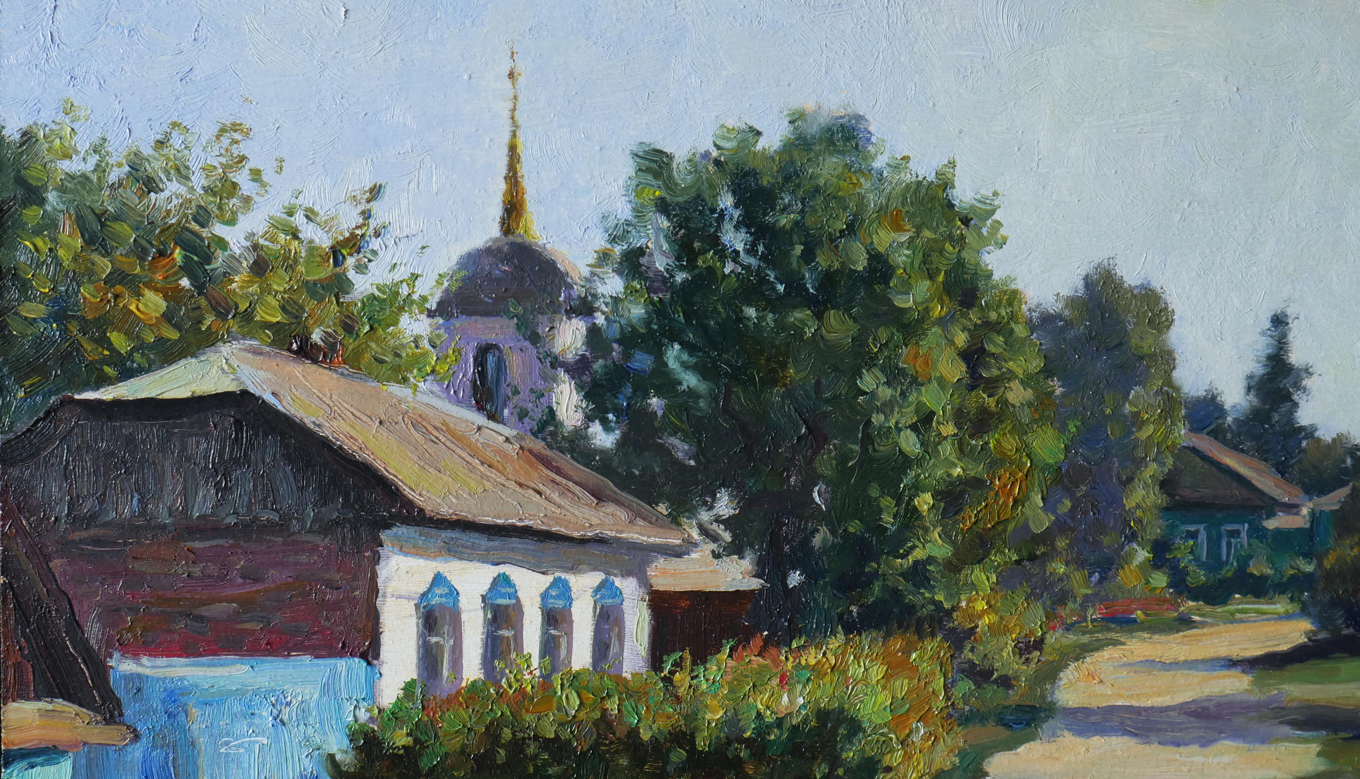 Pintura plein air profesional de otoño.
El otoño es una de las estaciones favoritas del artista. A Nikolay le gustan especialmente los días soleados. Gracias al juego de luces y sombras, los colores del otoño resultan especialmente expresivos. El