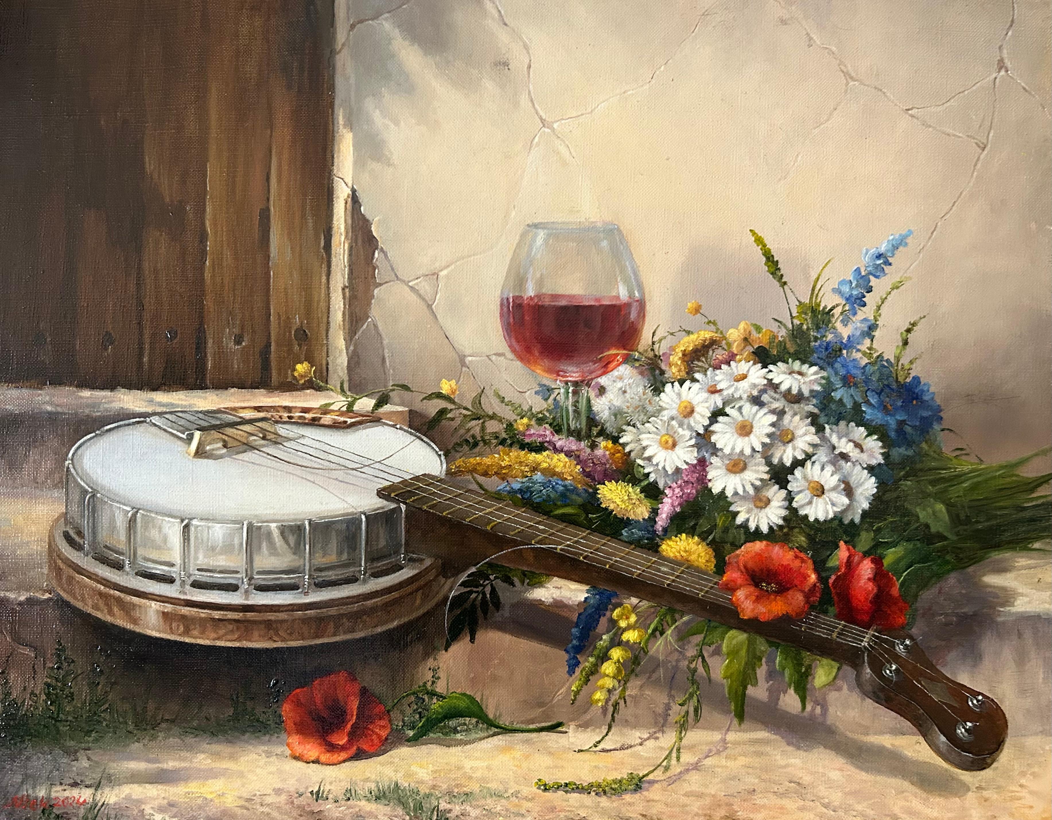 Banjo, Pintura al óleo