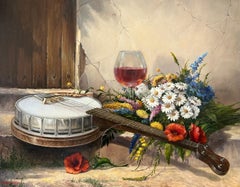 Banjo, Oil Painting