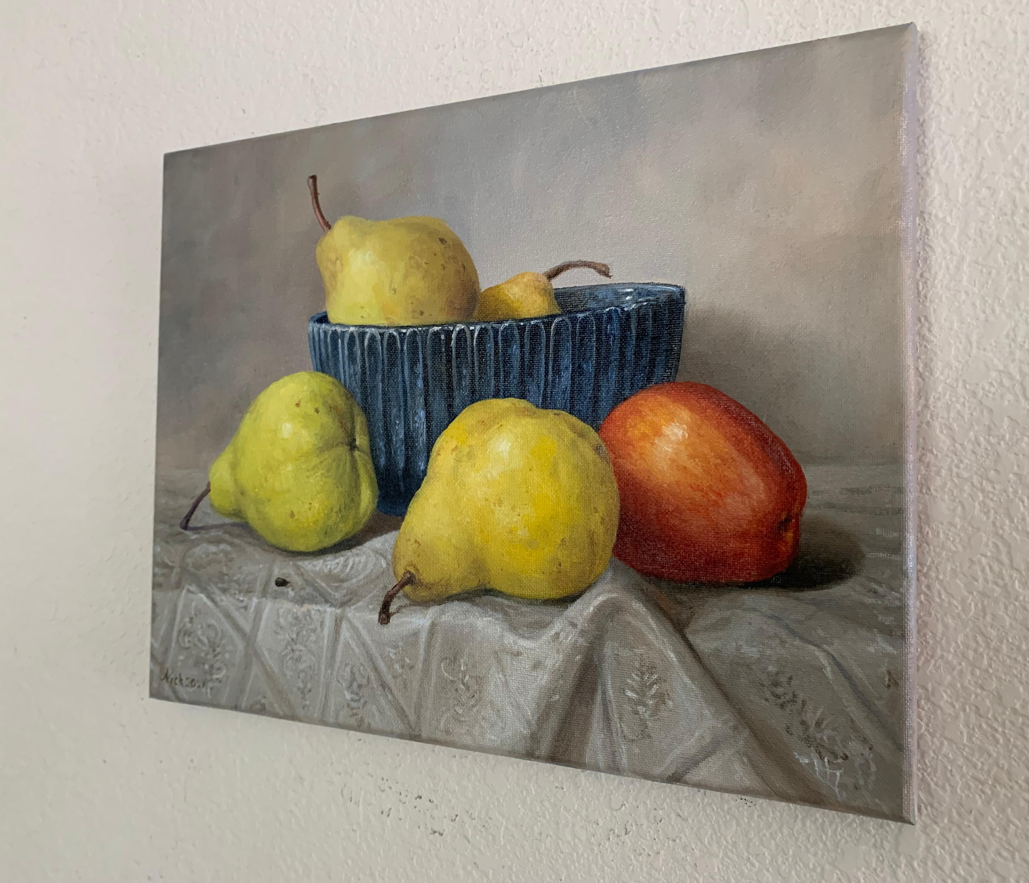 Still Life with Blue Bowl, Oil Painting 1