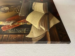 Stillleben mit Buch, Ölgemälde