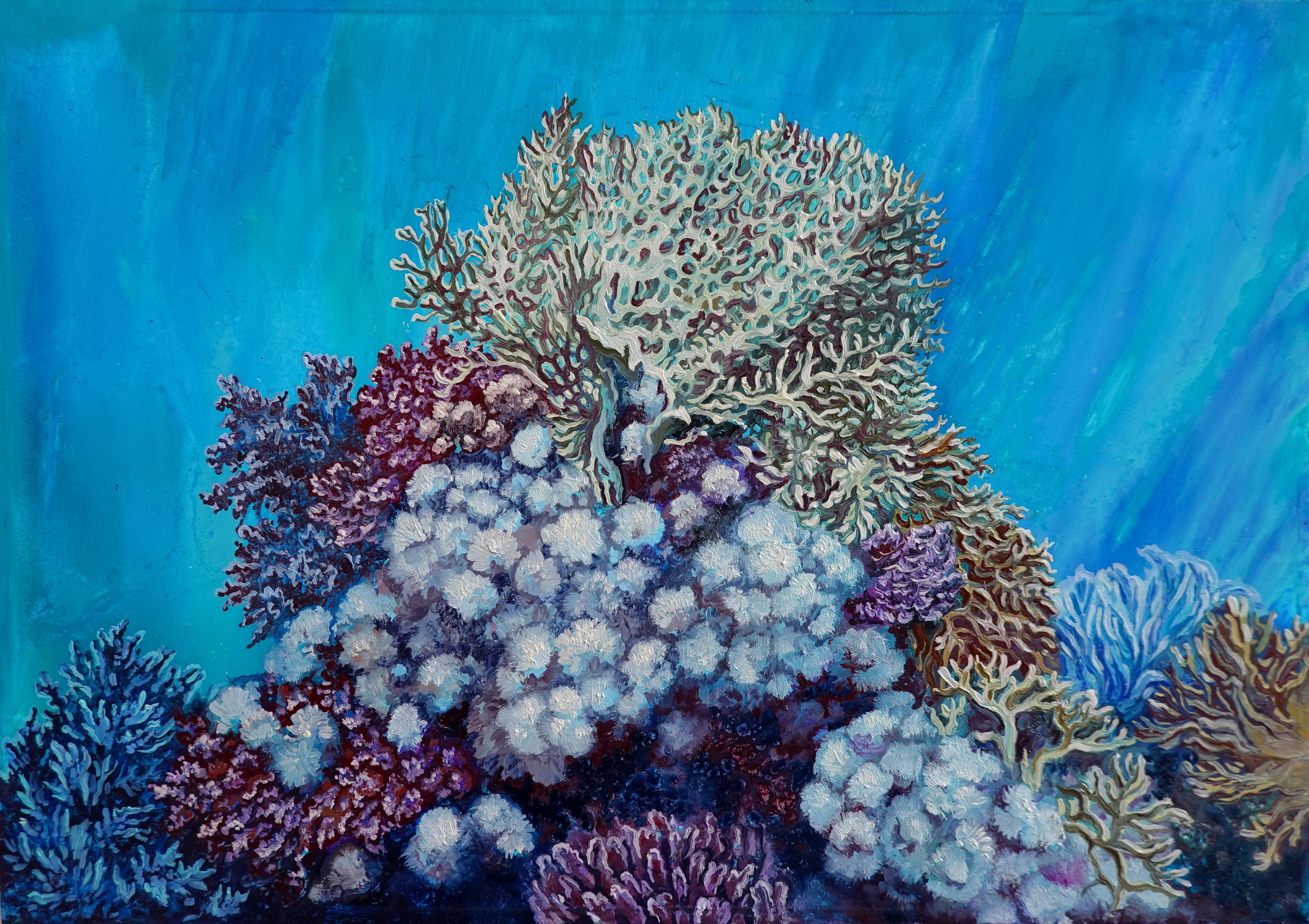 coral painting