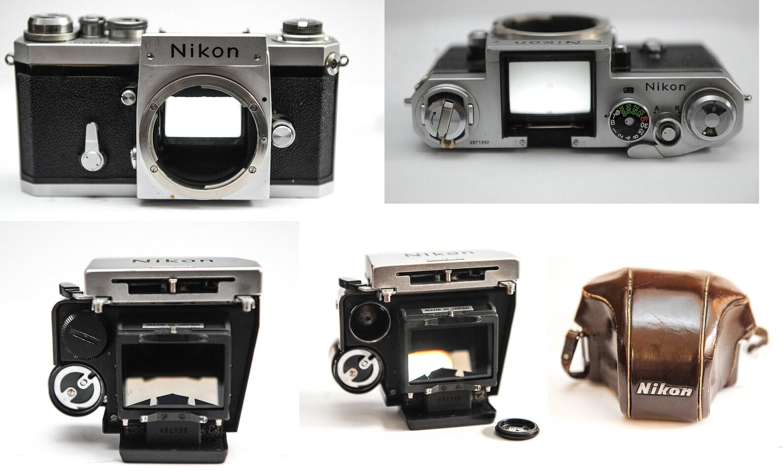 Nikon's Photomic FTn 35mm Spiegelreflexkamera mit Nikkor-H 50mm Prime Objektiv F2.0 mit braunem Ever Ready Koffer

Großartige Verarbeitungsqualität, schwere Kamera, hergestellt in Japan.

In gutem Betriebszustand
Das Kameragehäuse weist leichte