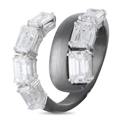 nikos koulis 18K White Gold and Titanium 5.14ct Diamond Ring NK15-060426