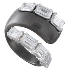 nikos koulis 18K White Gold and Titanium 5.14ct Diamond Ring NK15-060426