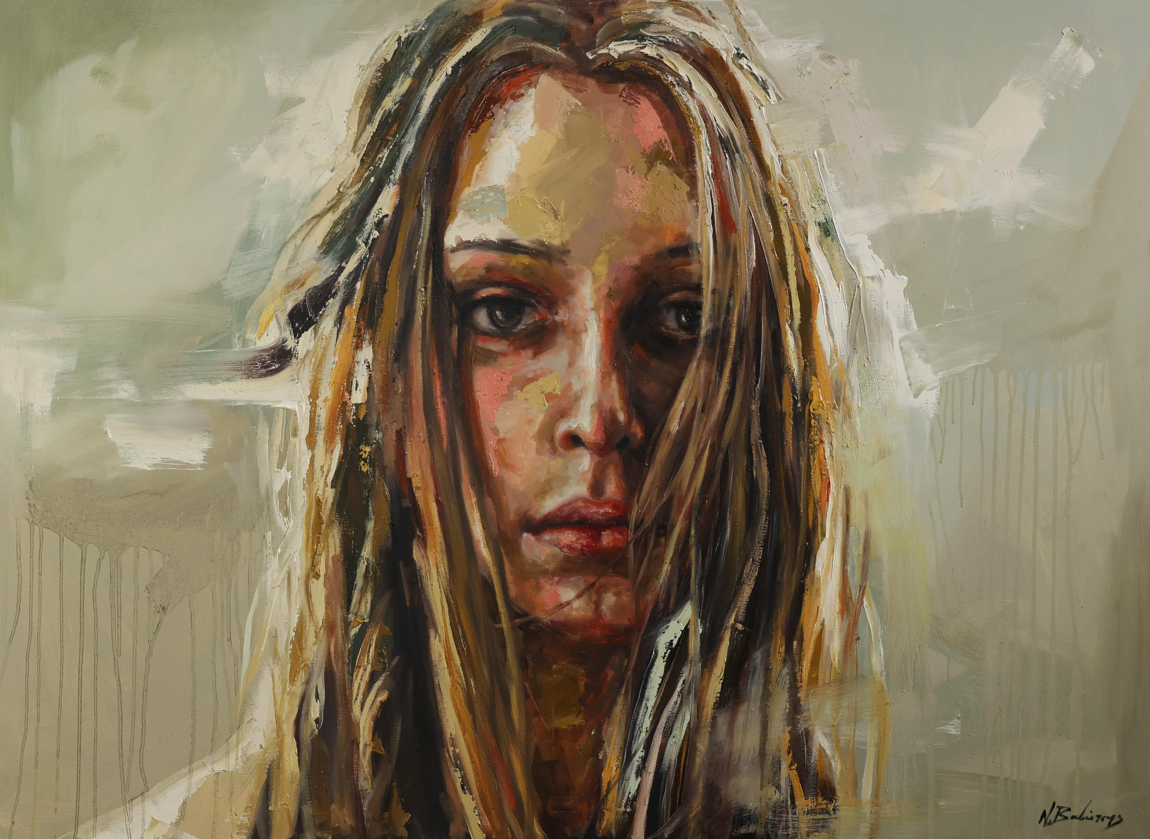 Nikos Vavatsis Portrait Painting - Alice 23