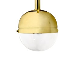 Niku Pendant Light in Gold Plated Brass by Brabbu