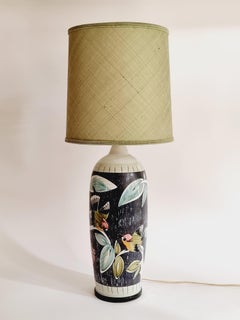 NILA ceramic table lamp, handmade in Sweden, mid-1900s.