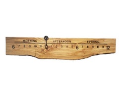 Nile: 5-foot Olivewood & Wenge Linear Clock