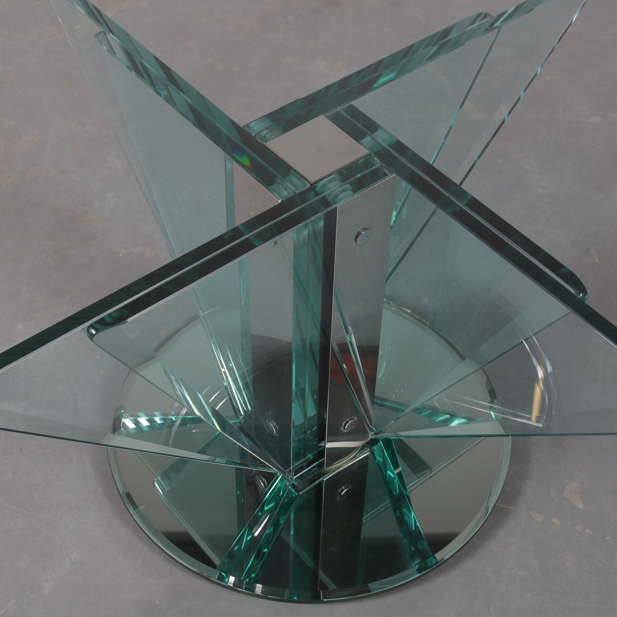 Late 20th Century Nile Glass Coffee Table attributed to Pietro Chiesa for Fontana Arte, Italy 1970