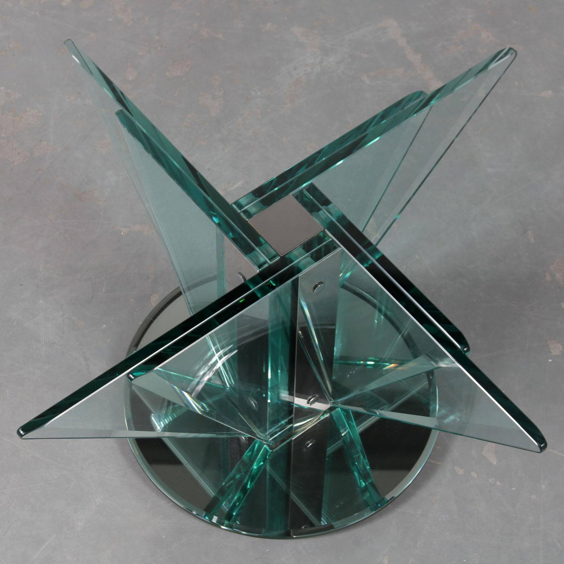 Nile Glass Coffee Table attributed to Pietro Chiesa for Fontana Arte, Italy 1970 3