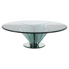 Nile Glass Coffee Table attributed to Pietro Chiesa for Fontana Arte, Italy 1970