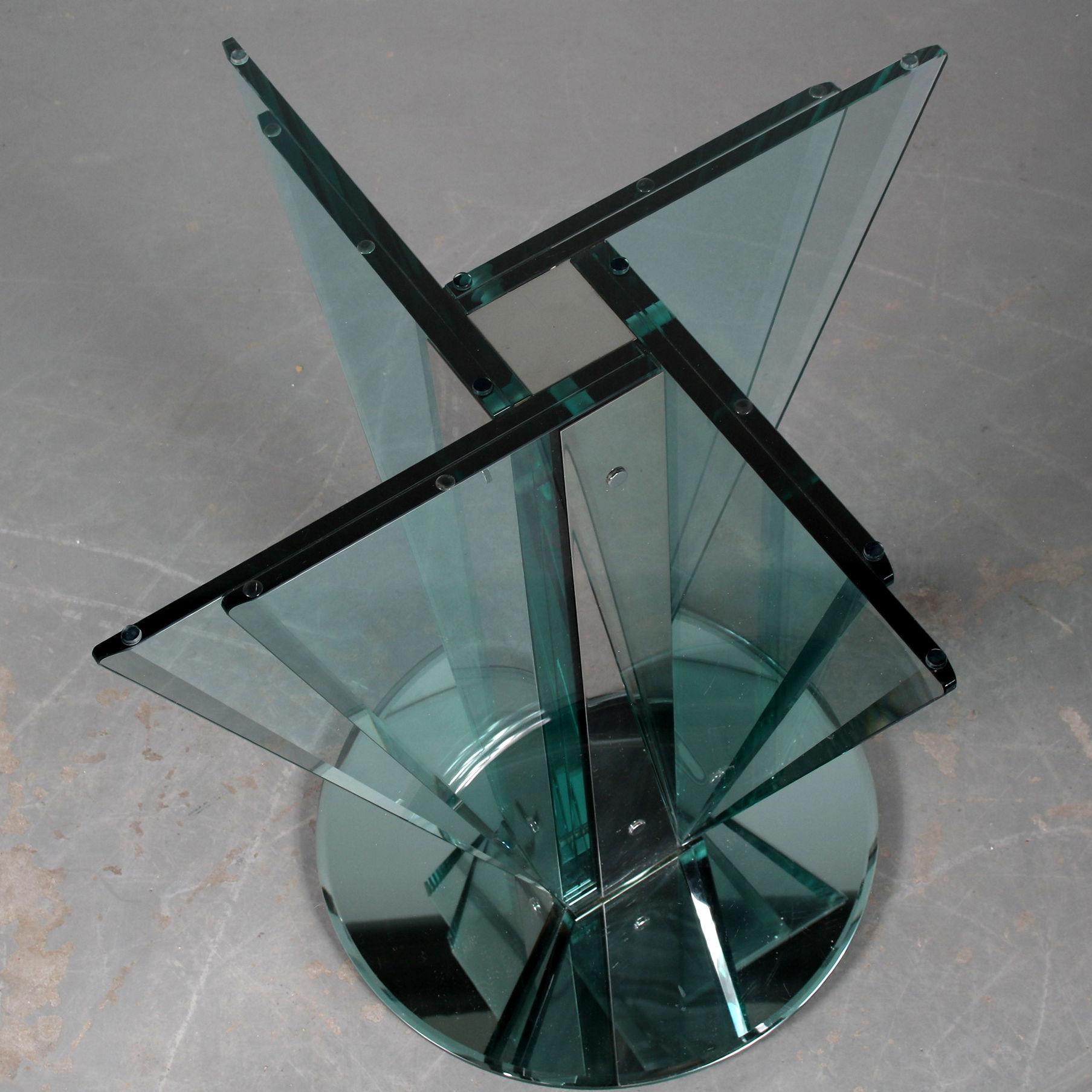 Nile Glass Table attributed to Pietro Chiesa for Fontana Arte, Italy 1970 For Sale 1