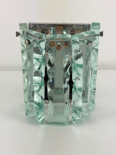 Nile green Murano glass Wall Lamp attributed to Zeroquattro for Fontana Arte