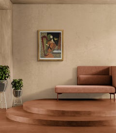 Nile Jade Harp 1998 Signed Lithograph on Arches Paper Mourlot Paris