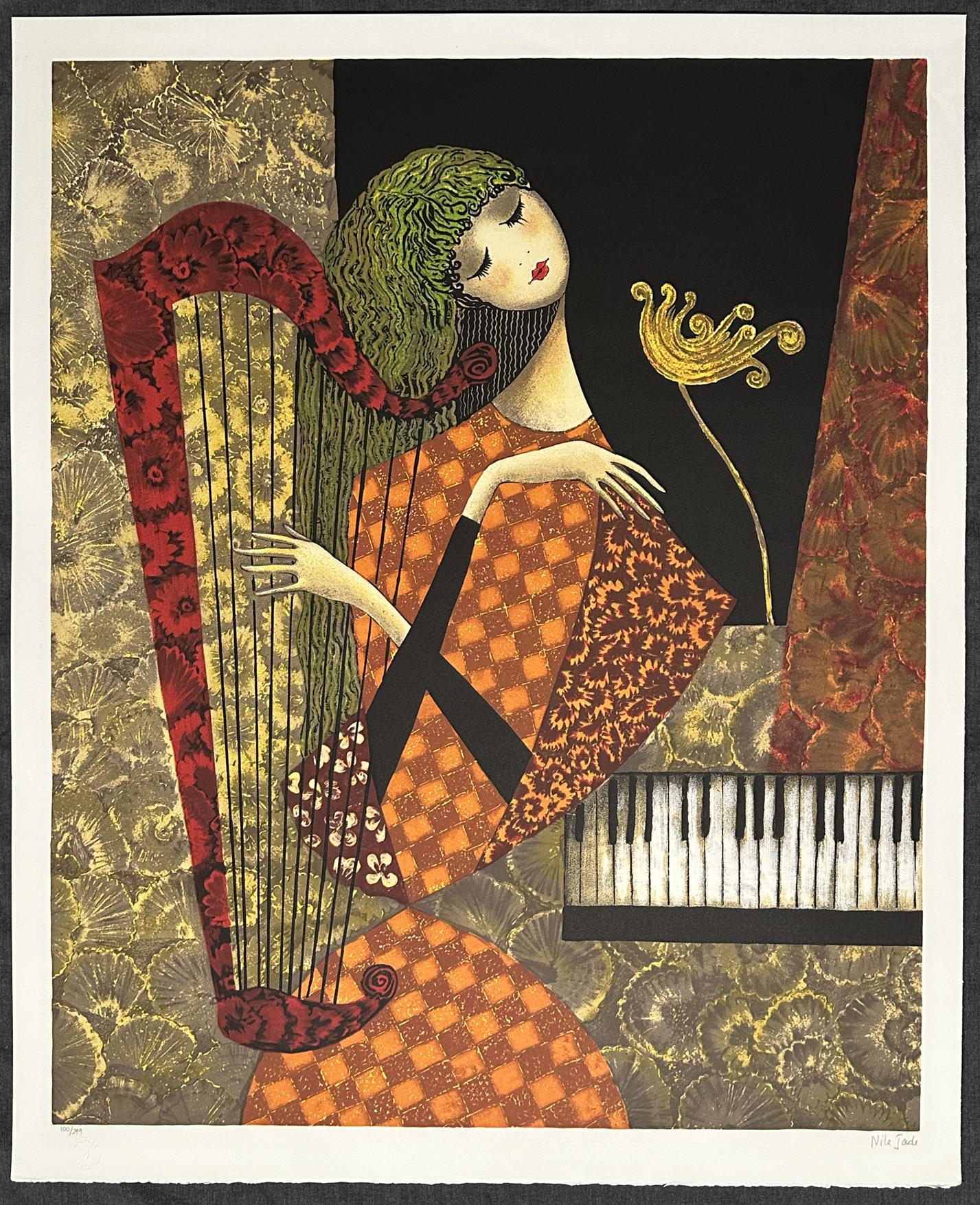 Artista : Nile Jade
Título: HARP
Año: 1998
Litografía sobre papel de archivo Arches
Tamaño del papel 29