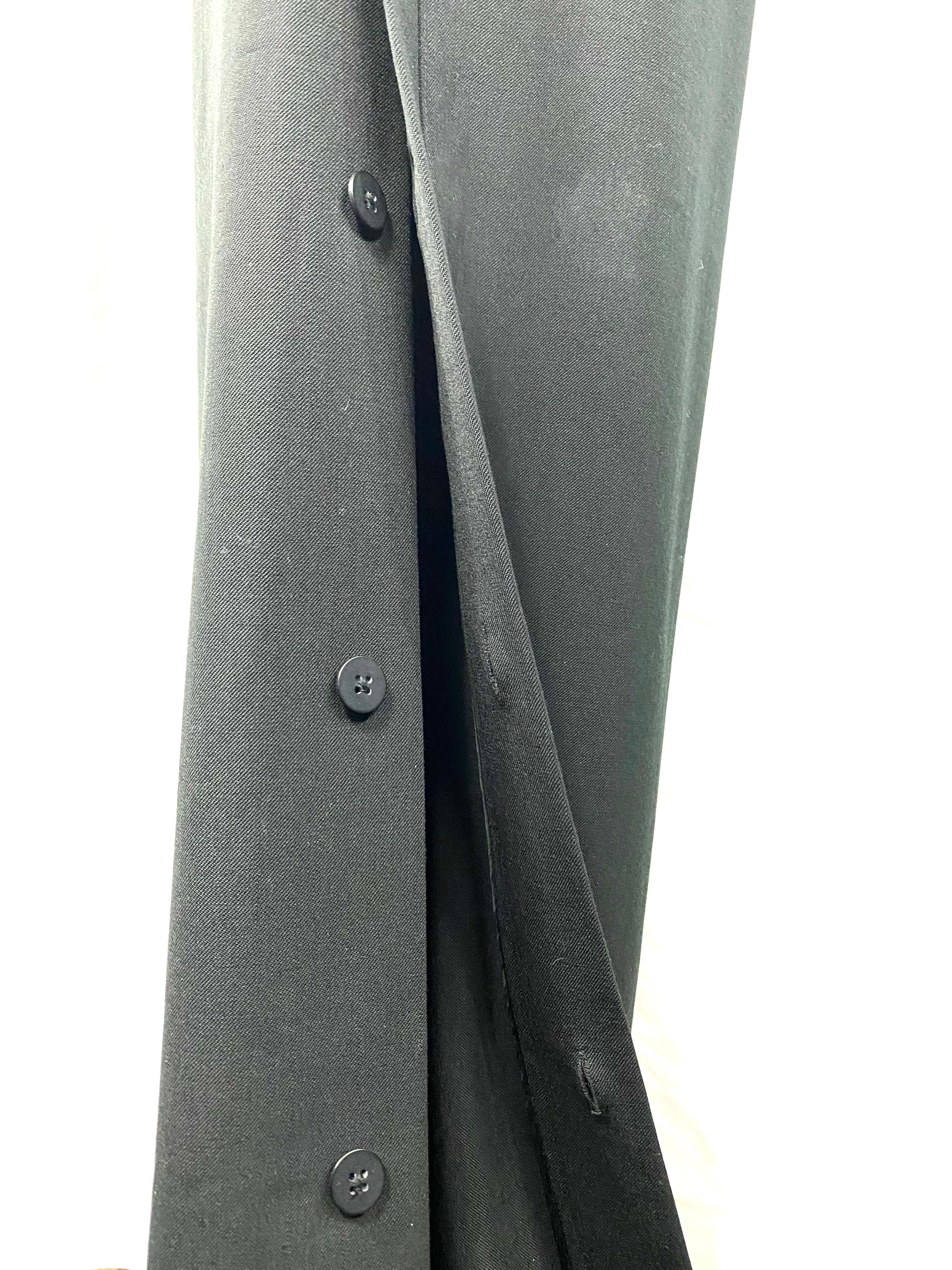 Pantaloni a gamba larga in lana nera di Nili Lontan In condizioni ottime in vendita a Beverly Hills, CA