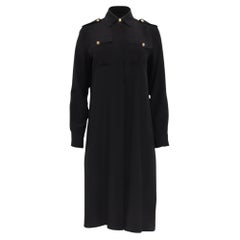 Robe-chemise mi-longue « Adelaide » de Nili Lotan en soie noire
