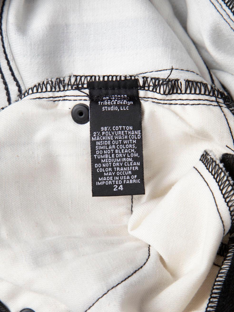 Jeans a righe bianche e nere Nili Lotan Lotan Taglia XS in vendita 5