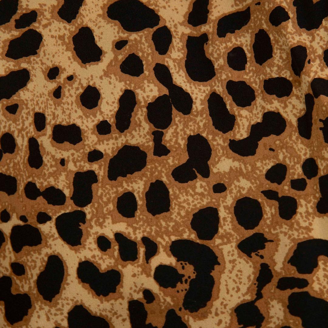 Pantalones de seda marrón con estampado de leopardo Nili Lotan Talla S Marrón en venta