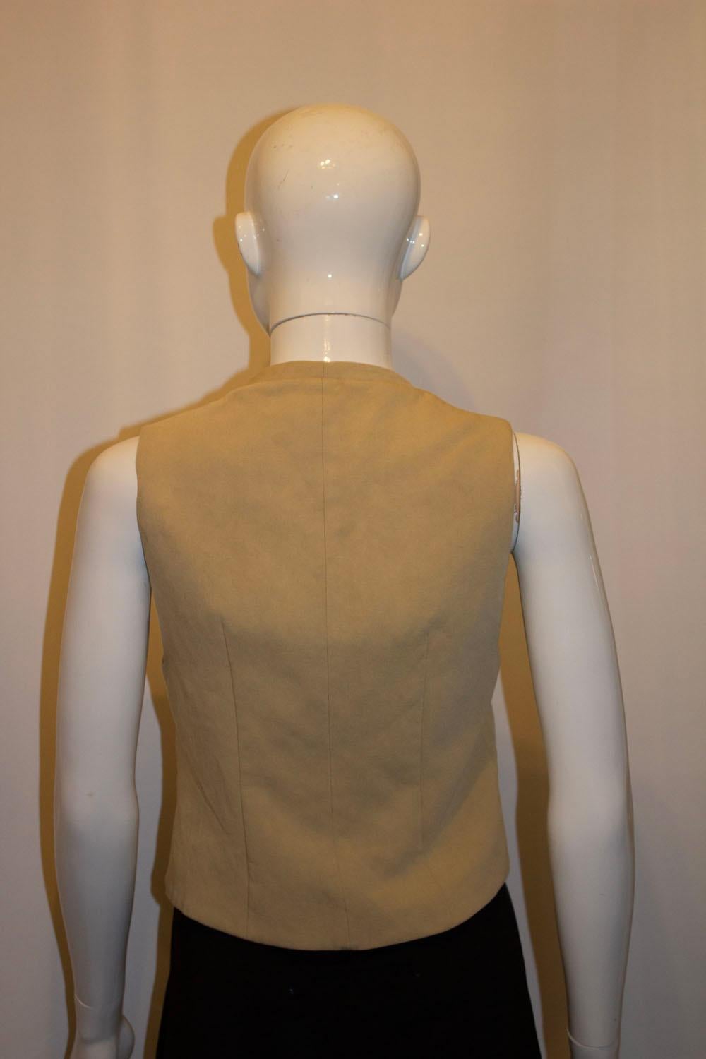 Nili Lotan Button Front Waistcoat In Good Condition For Sale In London, GB