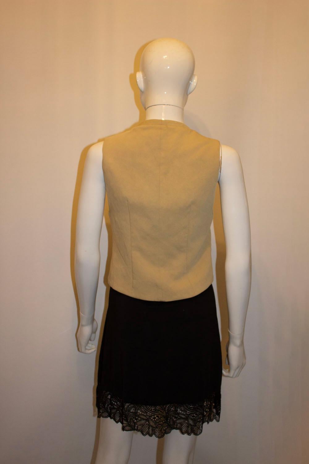 Women's or Men's Nili Lotan Button Front Waistcoat For Sale