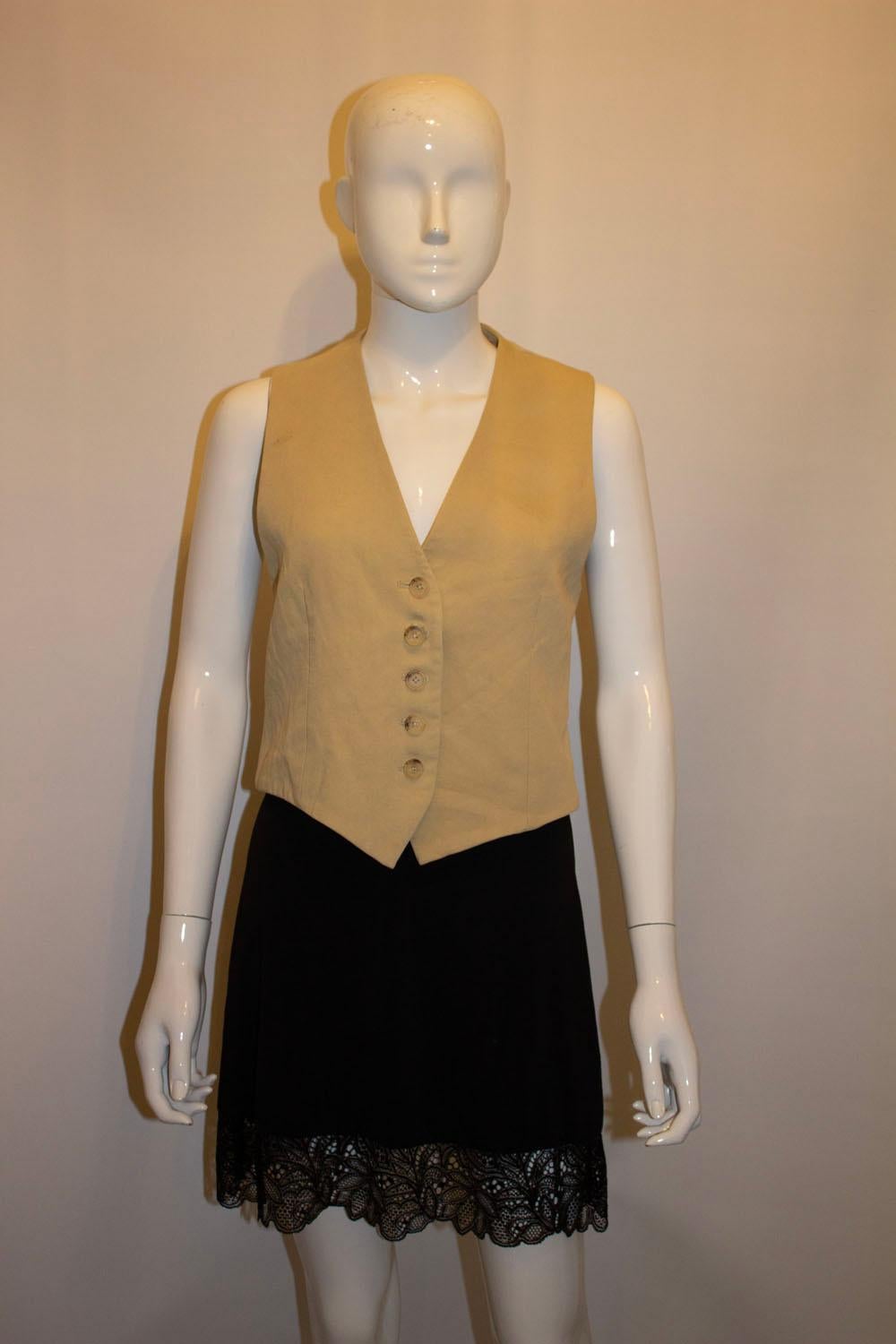 Nili Lotan Button Front Waistcoat For Sale 1