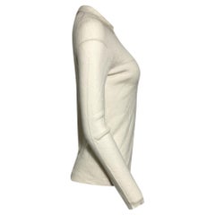 Pull à col Nili Lotan en laine crème