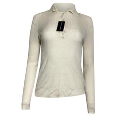 Pull à col Nili Lotan en laine crème
