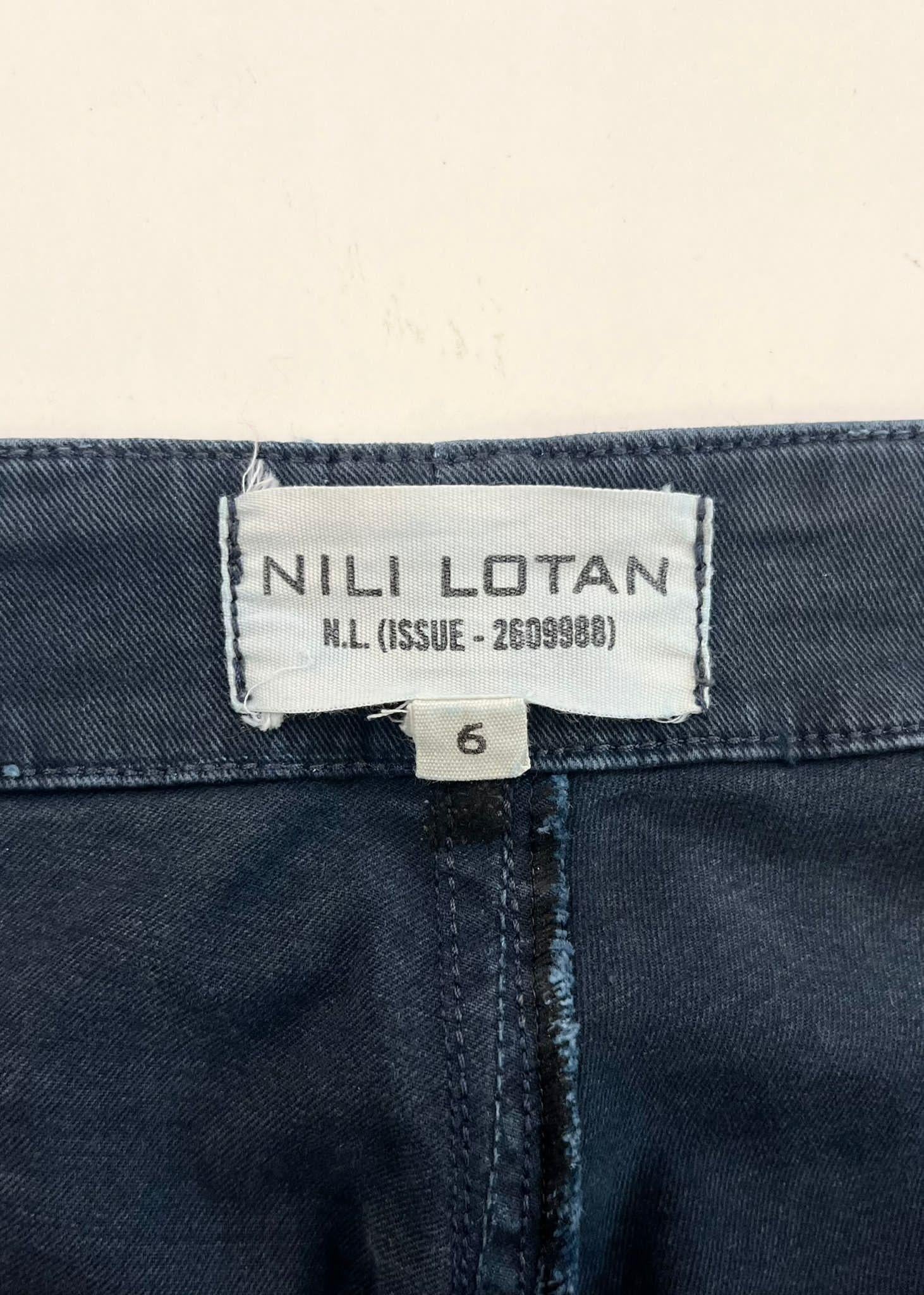 Nili Lotan Cropped Cotton Trousers For Sale 1