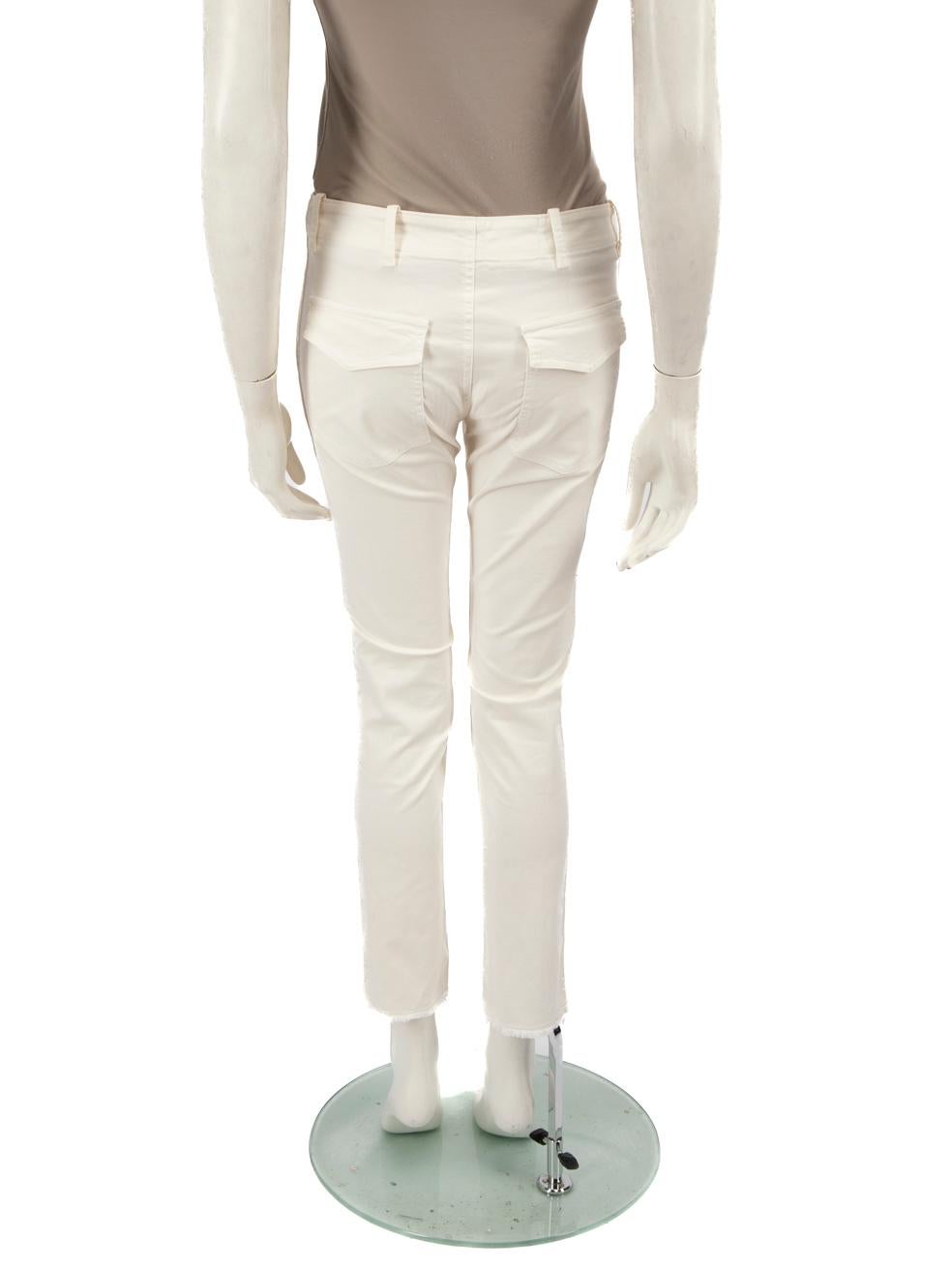 Nili Lotan Vaqueros crudos en denim crudo Talla XS Blanco en venta