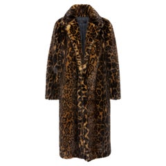 Nili Lotan Marvin Leopard-Print Faux-Fur Coat 